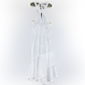 Maxi halter top dress white size large​​​